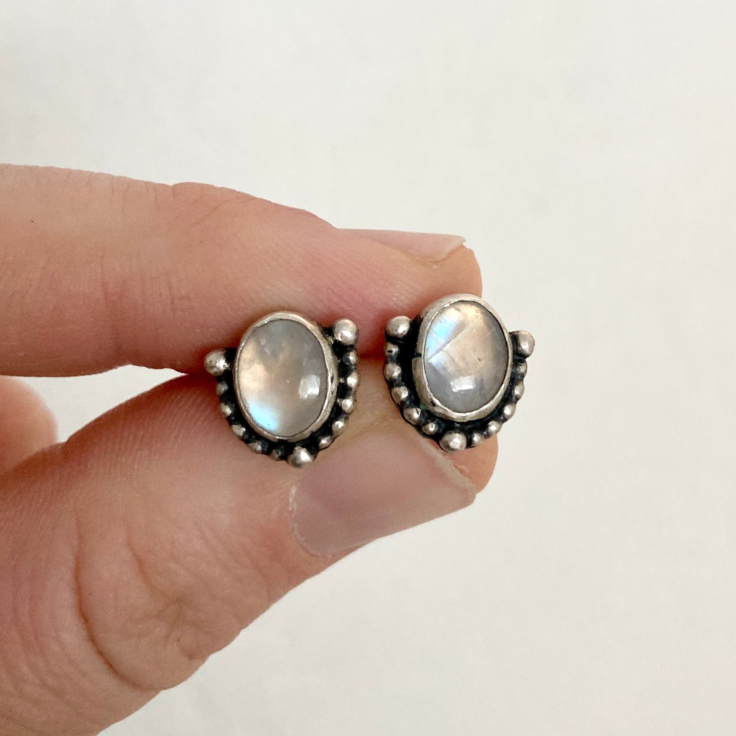 Moonstone Studs