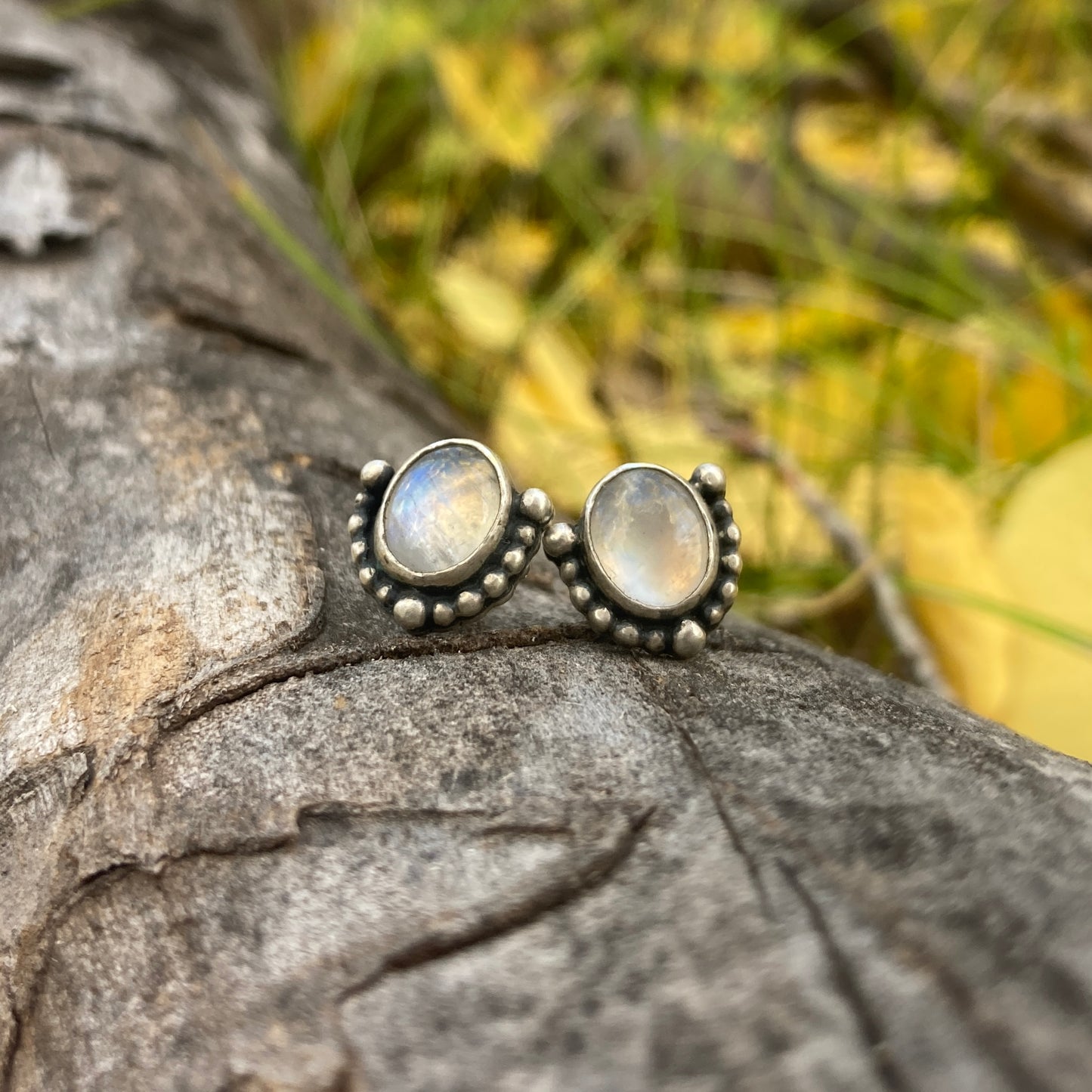 Moonstone Studs